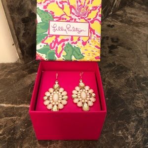 NWT Lily Pulitzer statement earrings.  Never been worn, still in original box.